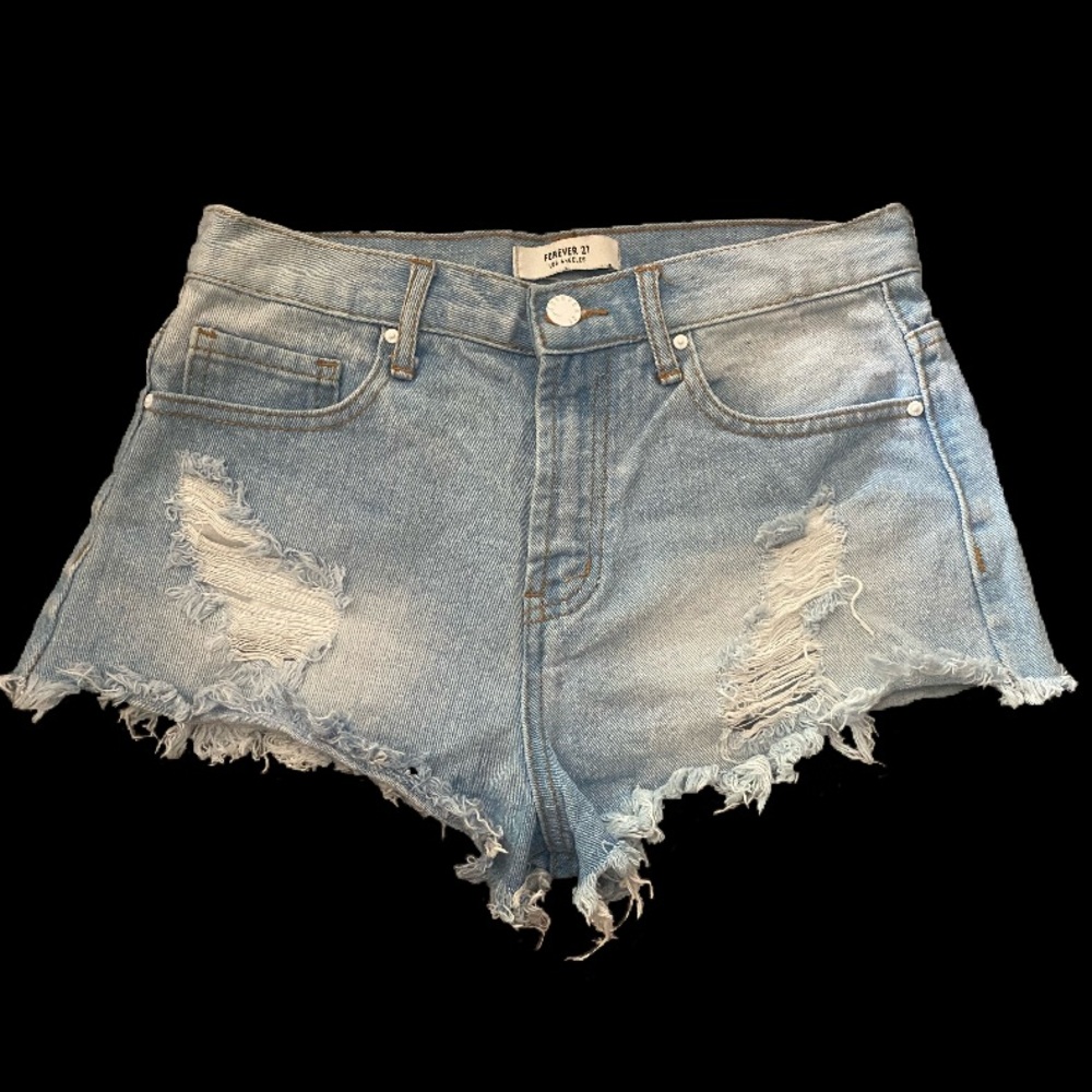 Forever 21 high waisted jean shorts